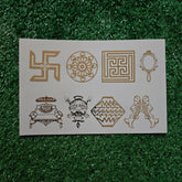 ASTMANGAL SYMBOL A5 EMBOSS STICKER SHEET